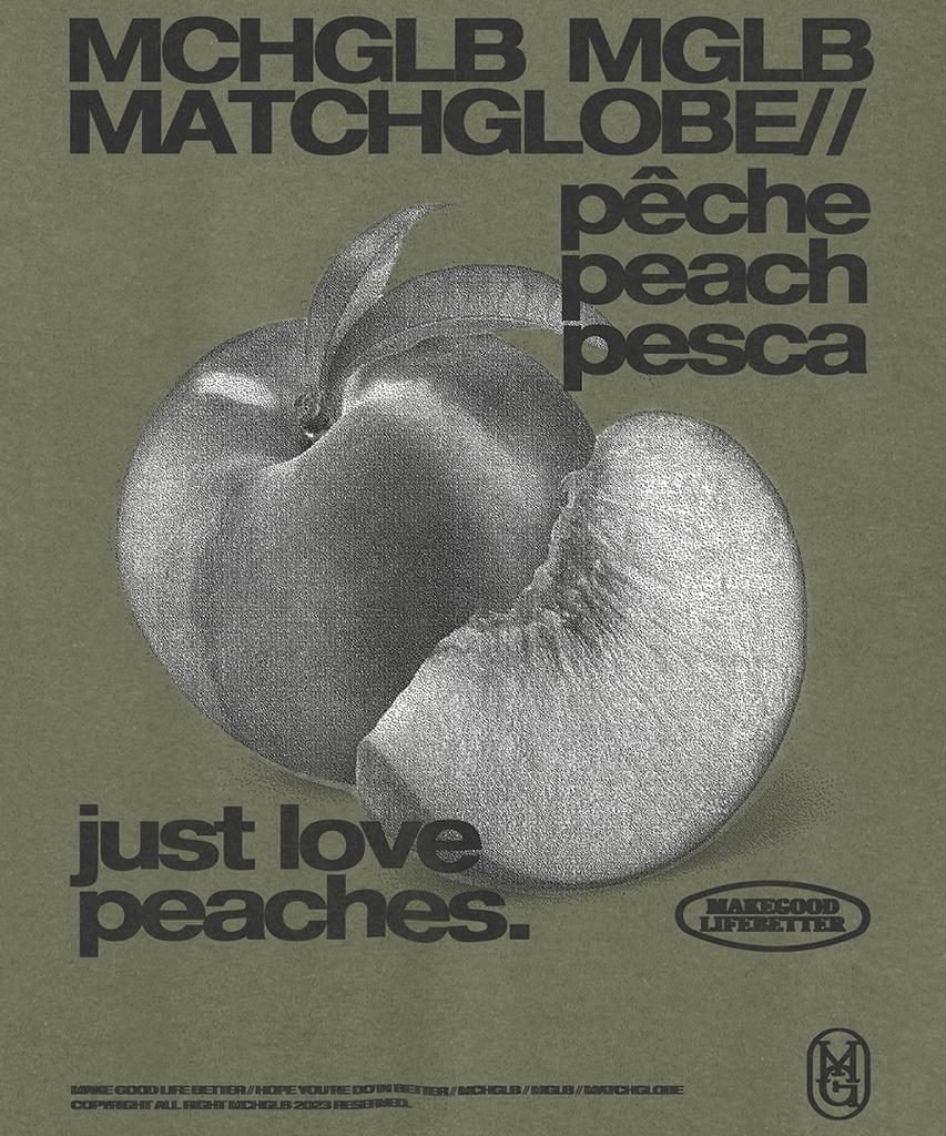 MATCHGLOBE Peaches Slim Stretch Long Sleeve Tee (Khaki)