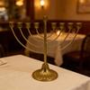 Hanukkah Candelabra Candle Holders Multi Branch Metal Menorah Elegant Jewish Candle Stand for Festives Decorations