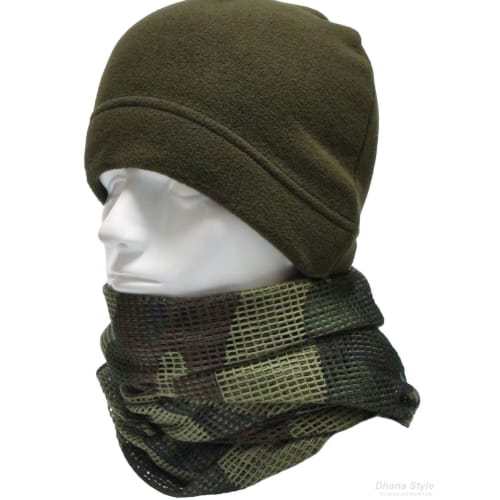 Sniper Veil Military Camouflage Mesh Army Ghillie Net Sniper Rifle Cover Camouflage Shemagh Scarf Face Headwear (Woodland)