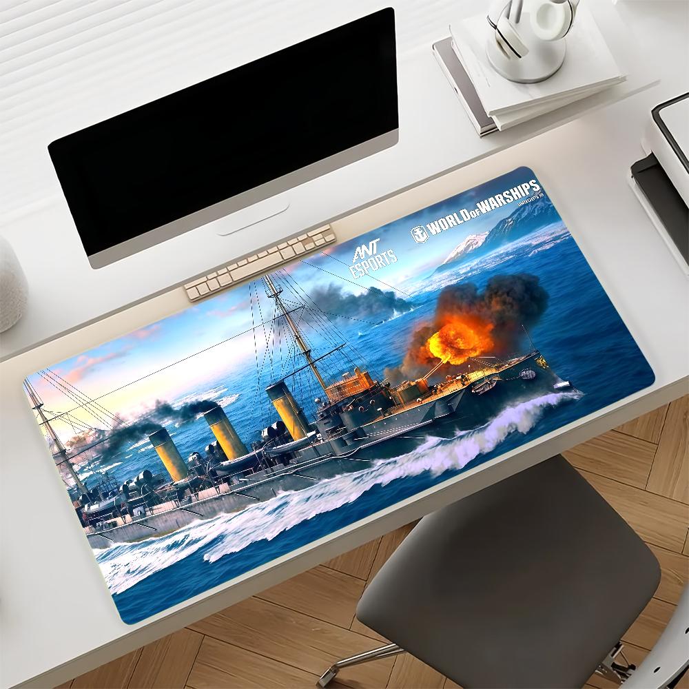 Game WWorld of WWarships Mouse Pad Nonslip Rubber Computer Mat Gamer Balance Decoracion Deskmat Laptop Office Large