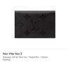 LOUIS VUITTON SLIM Monogram Midnight Coated Canvas Card Holder Card Holder Men's Black M26733