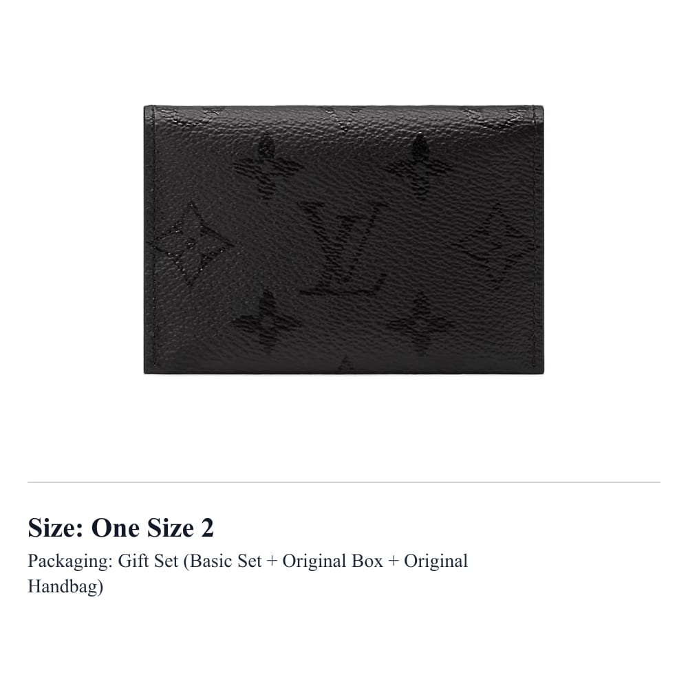 LOUIS VUITTON SLIM Monogram Midnight Coated Canvas Card Holder Card Holder Men's Black M26733