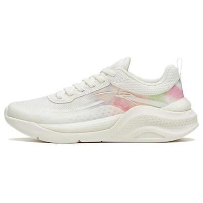 Shenhung Non-Slip Durable Low-Top Training Shoes Women Sneakers White Pink 122327718-6