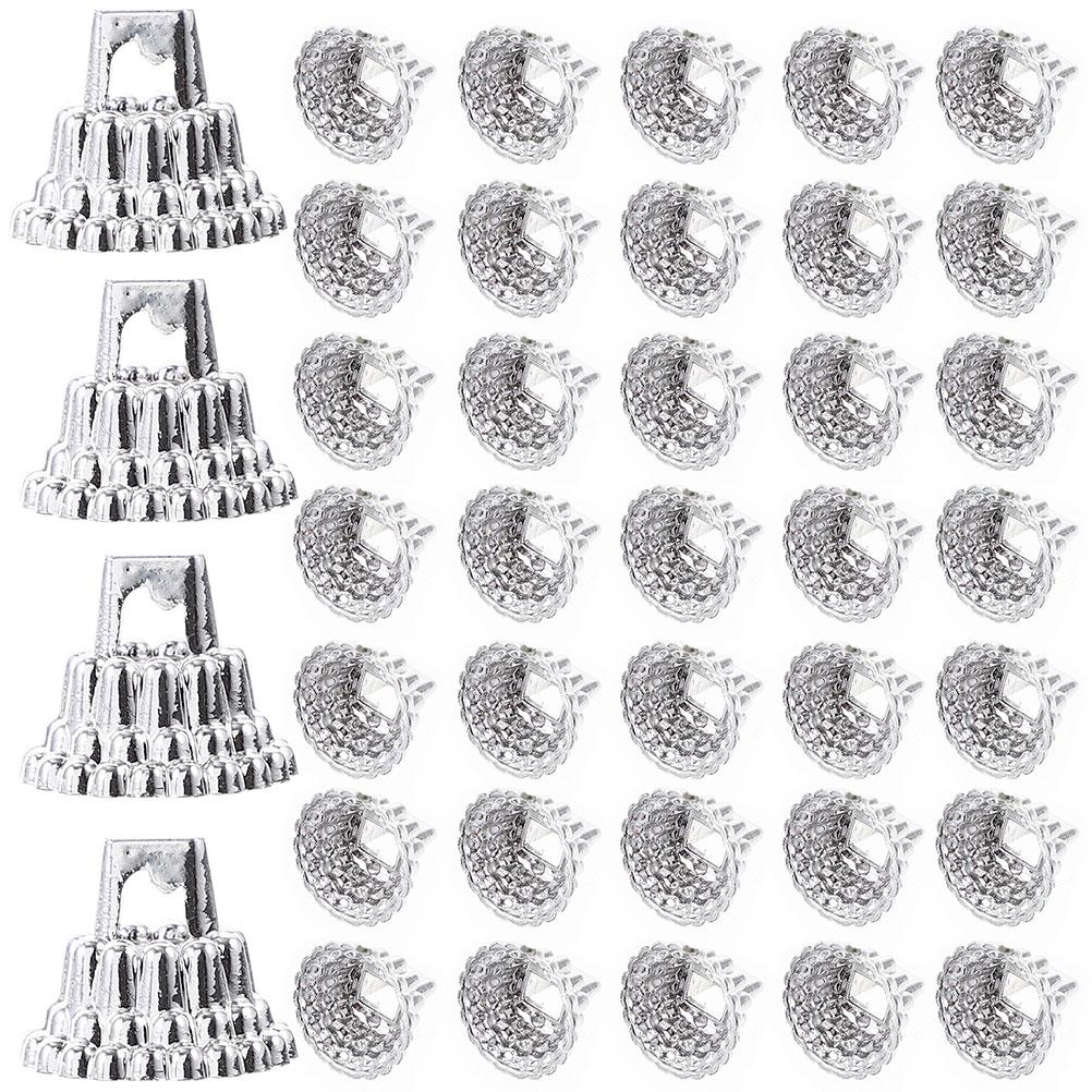 100pcs Ball Ornament Caps Replacement Plastic Xmas Hangers Diy Decorations For Christmas Tree Party Supplies Holiday Decor