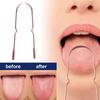 Pure Copper Tongue Scraper Oral Cleaner Brush Fresh Cleaning Hygiene Care Tools
