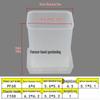 Square Root Control Succulent Pot: Short & Chubby Plastic Flower Pot for Seedlings or Kindergarten Activities
