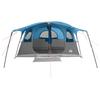 Tunnel Tent with Roof Blue 366 x 244 x 198 cm Polyester and Steel