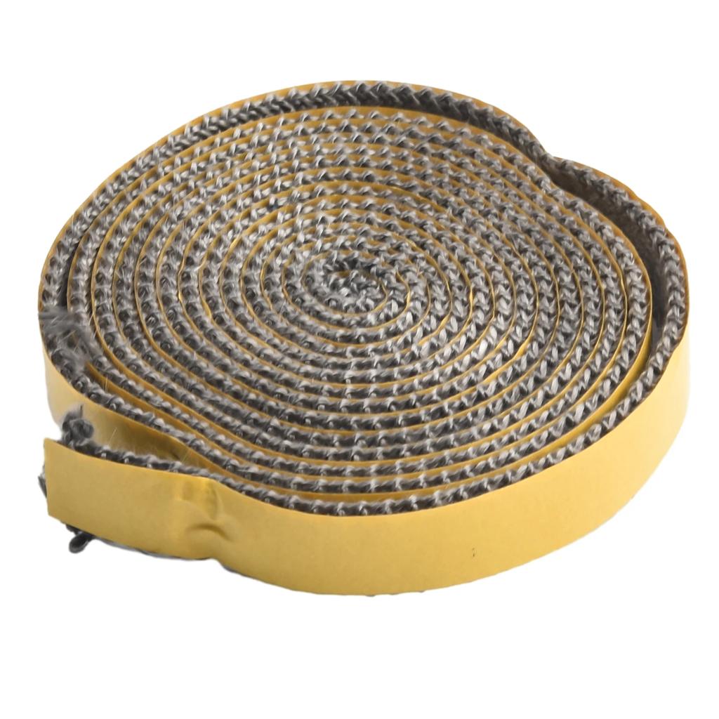 Sealing Strip Stove Rope Black Chimney Door Seals Fiberglass Fireplace Glass Seal Lightweight 18mmx3mm Replacement