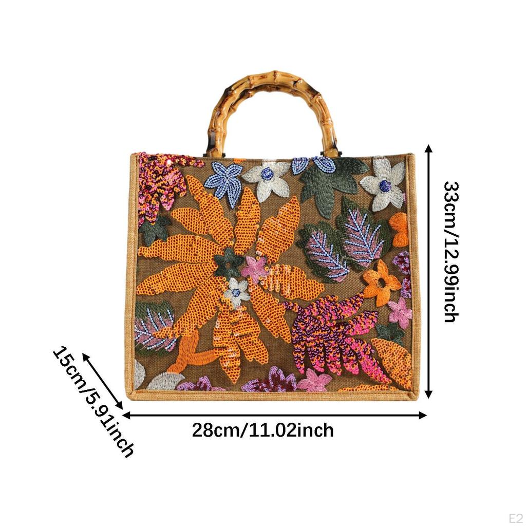 Women Top Handle Bag Casual Summer Beach for Holiday Wedding Party Commuting