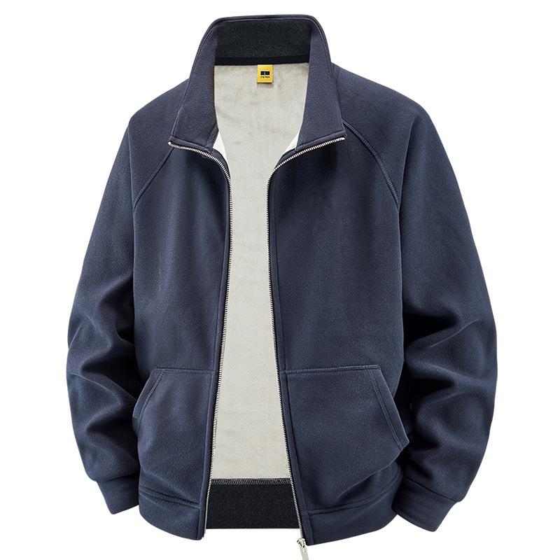 Coat Men's Jacket In Autumn and Winter New Korean Version of Leisure Collar Men's Coat Outdoor Plus Size Overalls