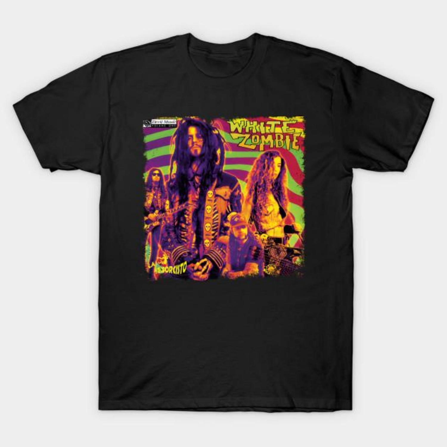 Men Black Print T-shirt White Zombie - La Sexorcisto_ Devil Music Vol S чёрный