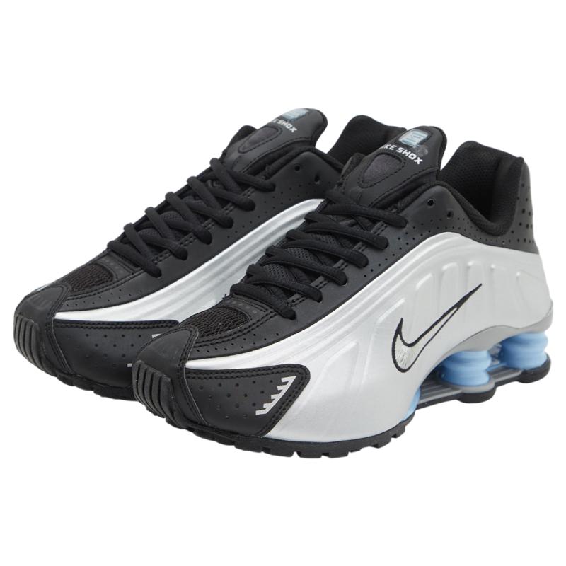 Nike Shox R4 Psychic Blue Men Sneakers Grey Metallic-Silver Black HQ1988-004