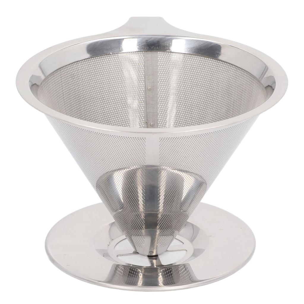 Pour Over Coffee Dripper 304 Stainless Steel Slow Drip Coffee Filter Reusable Coffee Maker Accessory