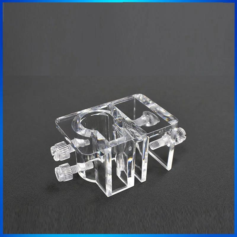 Acrylic Water Pipe Clamps Aquarium Fish Tank Glass Pipe Inlet Outlet Holder Fixed Clamps Plant Accessories Clip Lily Parts