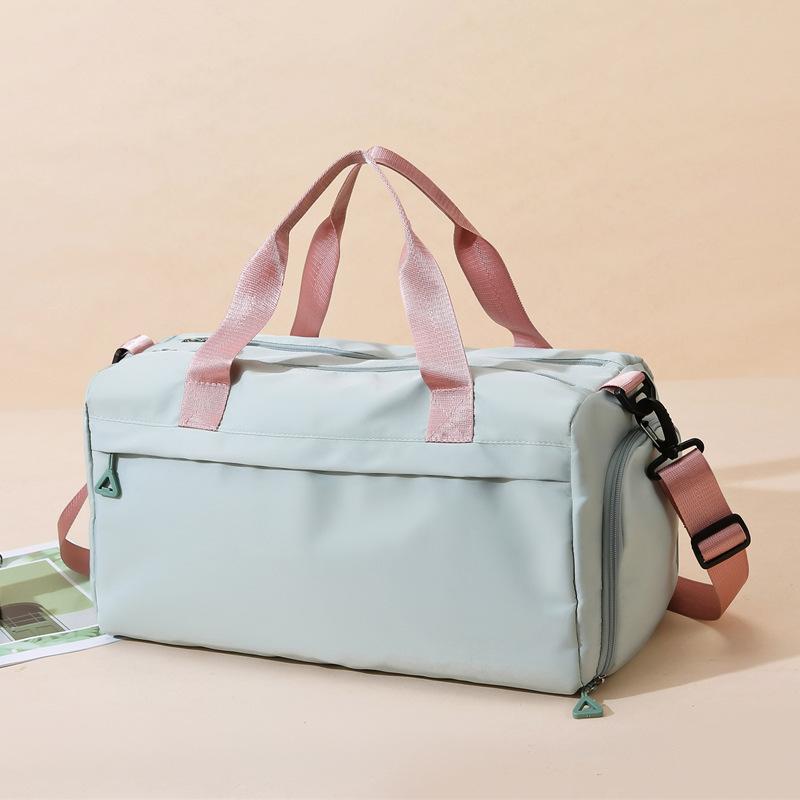 Fitness bag, wet and dry separation shoe position, sports training, yoga bag, women's, large-capacity hand luggage bag.
