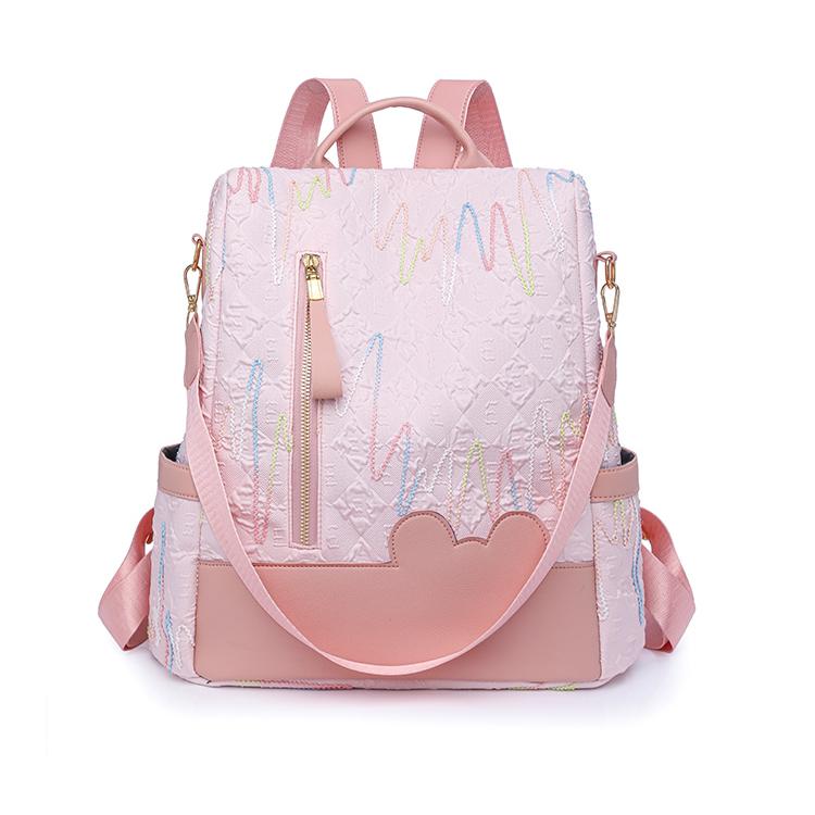 

Мамин рюкзак Милый рюкзак Простой Универсальный Сумки для школы Легкий Модный Мама Детская сумка для девочки Мочила розовый