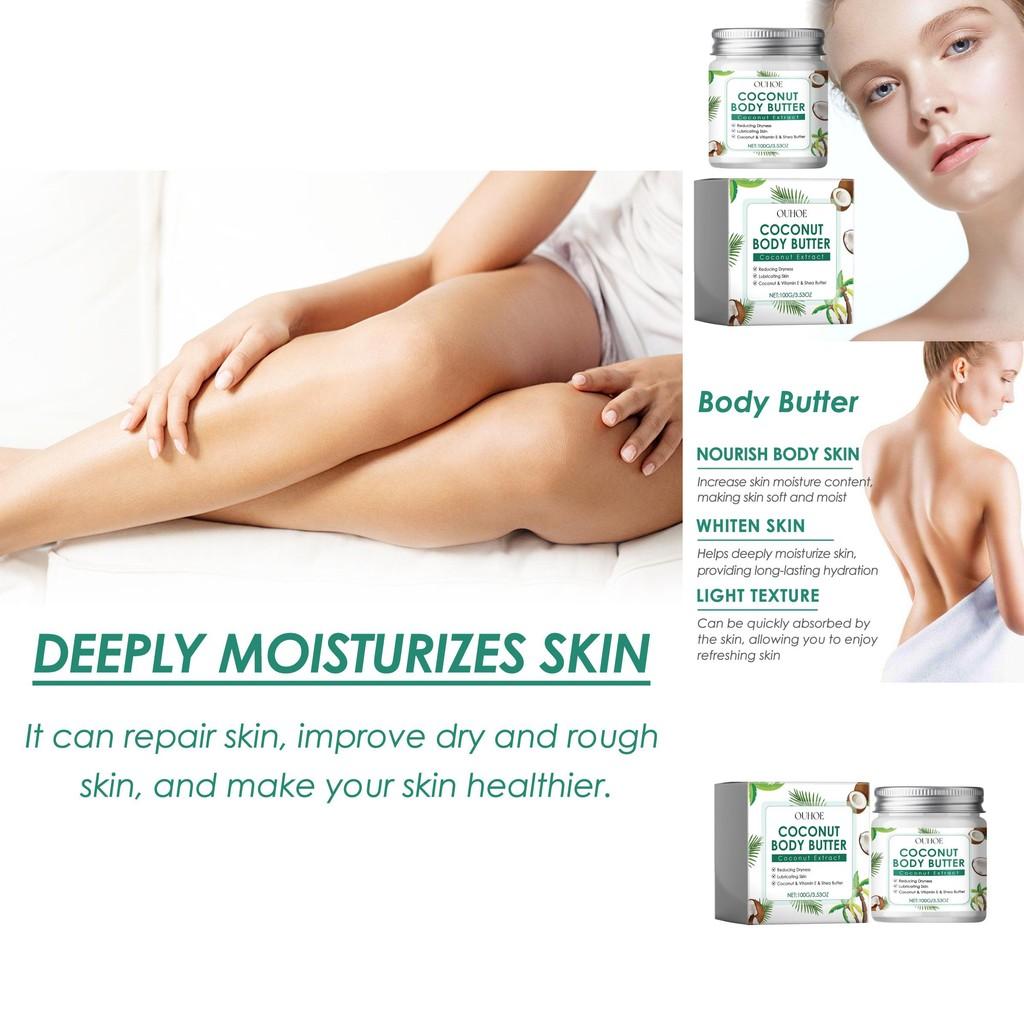 Nourishing Ouhoe Coconut Body Moisturizing Cream For Hydrating And Brightening Skin