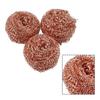 3x Copper-plated Wire Sponge Ball Iron Tip Nozzle Cleaner Slag Remover Tool