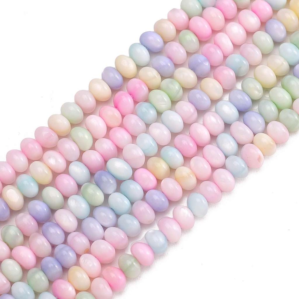 Natural Seashell Moon Round Star Beads For DIY Necklace Bracelet Earrings Jewelry Making