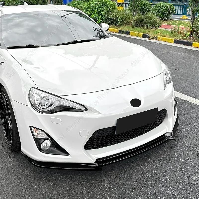 Spoiler anteriore a labbro diviso diffusore nero lucido per Toyota 86 GT86 FT86 Scion FR-S 2012-2016 Bodykit Accessori Tuning