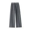 2025 Women's Retro Striped Korean-Style Wide-Leg Pants for Spring & Autumn