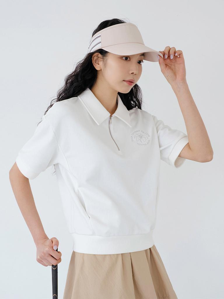 NITINA Recycle Collared Zip-Up Sweatshirt Iv
