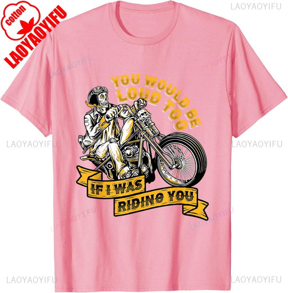 Mens Cotton Tshirt Men Motorcycling Biker TShirt Black Vintage T Shirt Streetwear XS3XL Regular Short Sleeve Street Fashion