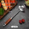 Stainless Steel Stir-fry Spatula with Pear Wood Handle