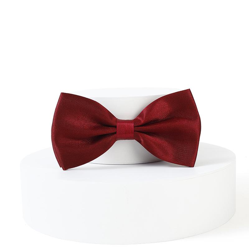 

Burgundy Double Layer Bow Tie for Men - Wedding Groom & Groomsman Accessory