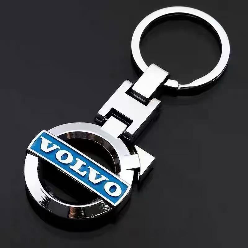 Car Badge Keychain Auto Zinc Alloy Keyring Christmas Gift For Volvo EX30 XC60 XC40 V60 V40 XC90 XC70 V50 S60 V70 S90 Olestar AWD BO7
