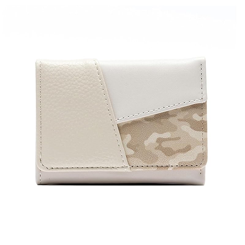 

[Haffukiry] trifold wallet ladies mini wallet large capacity Contains 8 cards billfold PU leather small wallet cute thin Good to the touch folding