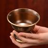 Copper Offering Cup Compact Polished Interior Sacrifice Cup for Altar Buddhist Worship Ritual Use Metal Bowl Offering Bowl