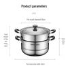 Supor 26cm 304 Stainless Steel Double Layer Steamer Pot
