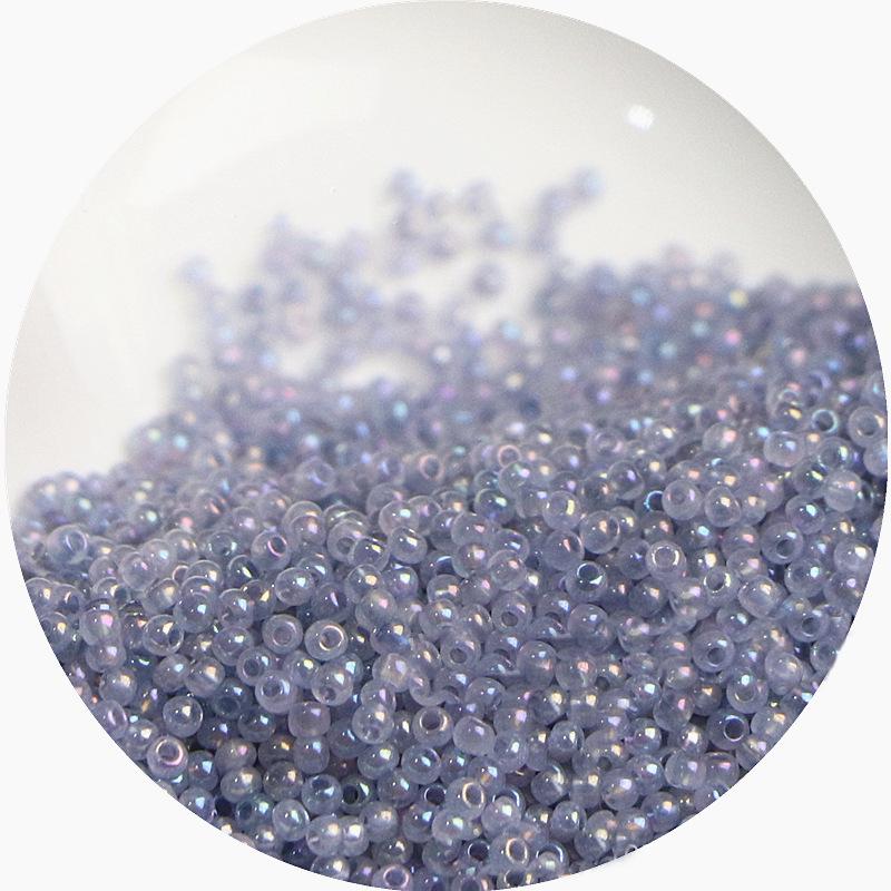 2mm Irisierende Glas-Samenperlen: Cremige Wolke für DIY Schmuck & Armbänder