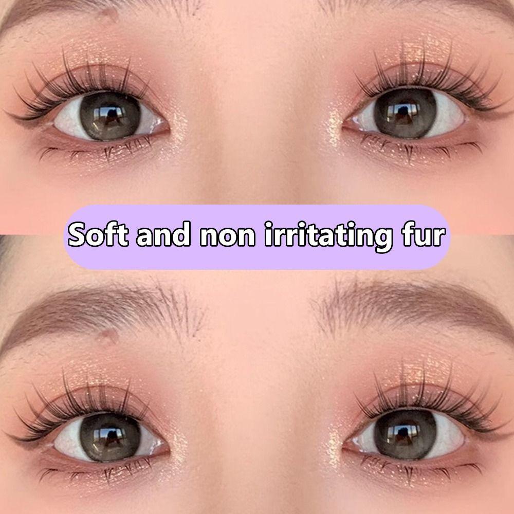 Anime Cosplay Manga Lashes With Jelly Glue Strips Cat Elf Eyelashes Makeup Supplies
