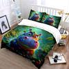 Colorful Glasses Hippo In Jungle Pond Duvet Cover Set With 3D Printing Design Soft Polyester Bedding Set All-Season Comfort