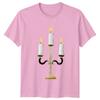 Candelabra Candles Decor Unisex TShirt Unisexs Tee Unisexs Graphic Top