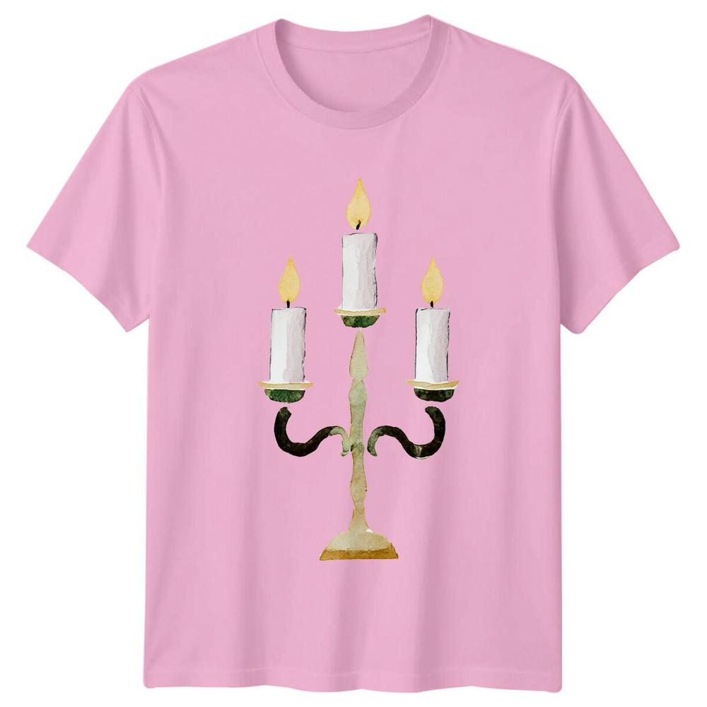 Candelabra Candles Decor Unisex TShirt Unisexs Tee Unisexs Graphic Top