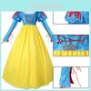 Bezauberndes Schneewittchen-Cosplay-Kostüm, elegantes Kleid für Halloween-Bühnenauftritte