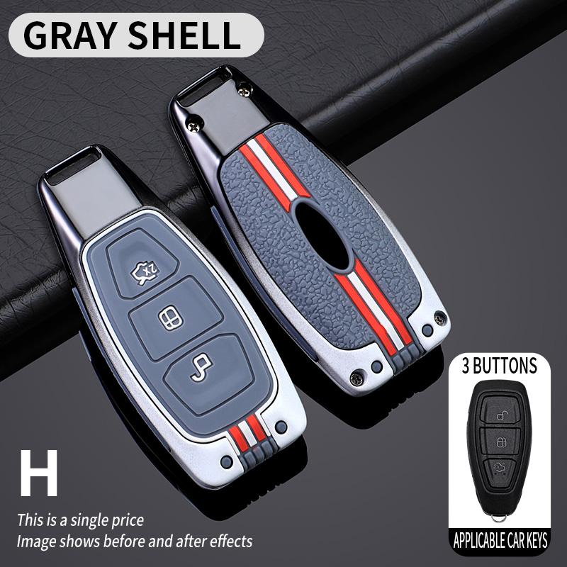 

Zinc Alloy Car Key Case Cover Protective Shell Fob for Ford Mondeo Focus Fiesta Kuga C-Max S-Max MK3 Car Interior Accessories