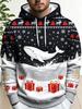 Men Thin Sweatshirt Autumn Winter Hoodie Xmas Santa Snowman Mountain Graphic Print Long Sleeve Male Tops Men's Clothes
