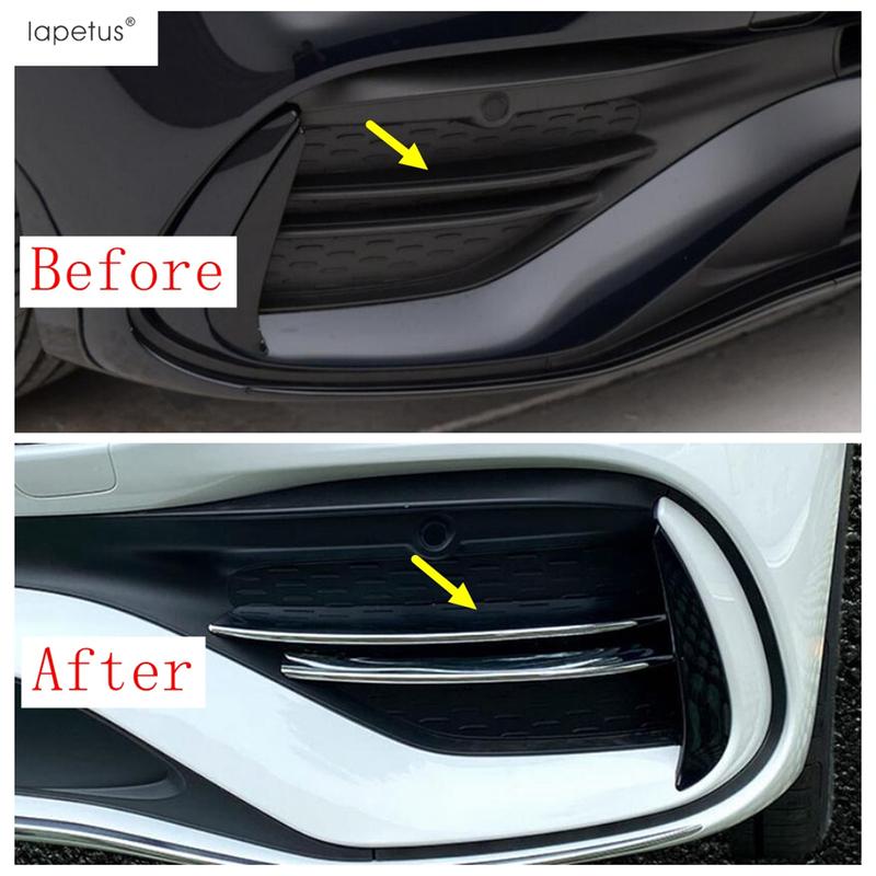 Car Front Bumper Foglight Lamp Fender Grille Strip Trim Sticker ABS Accessories For Mercedes Benz C Class W206 Sedan  - 2025