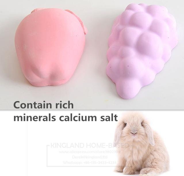 1PC Rabbit Hamster Molar Tooth Grinding Calcium Stone Gerbil Rat Mouse Small Animal Chew Toys
