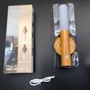 Wood Grain LED Sensor Night Light: Rechargeable, Magnetic, Auto Induction for Bedroom or Hallway