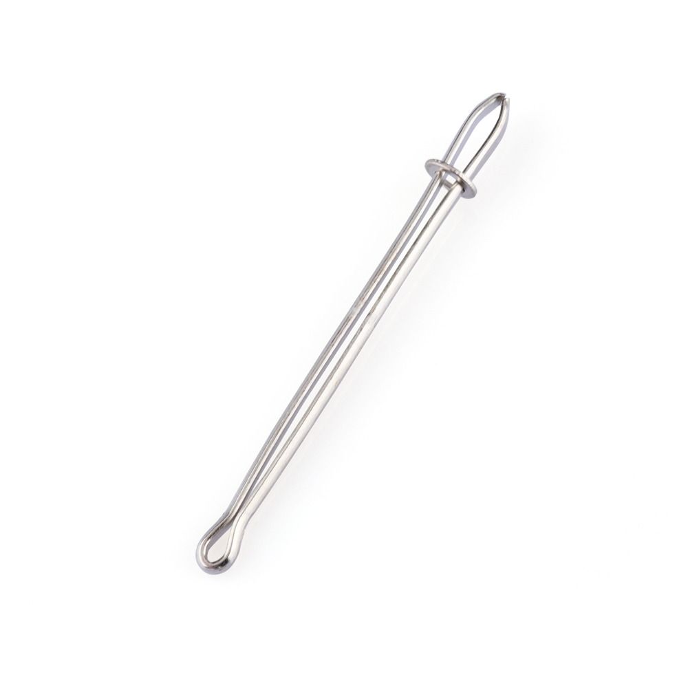 4PCS Silver Drawstring Threader Tool Cord Rope Threader Clip Bodkin Sewing Tool for Elastic Sewing
