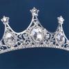 Elegant Rhinestones Crowns Hair Accessory Theater Costume Props Lightweight Metal Bridal Party Headpiece
