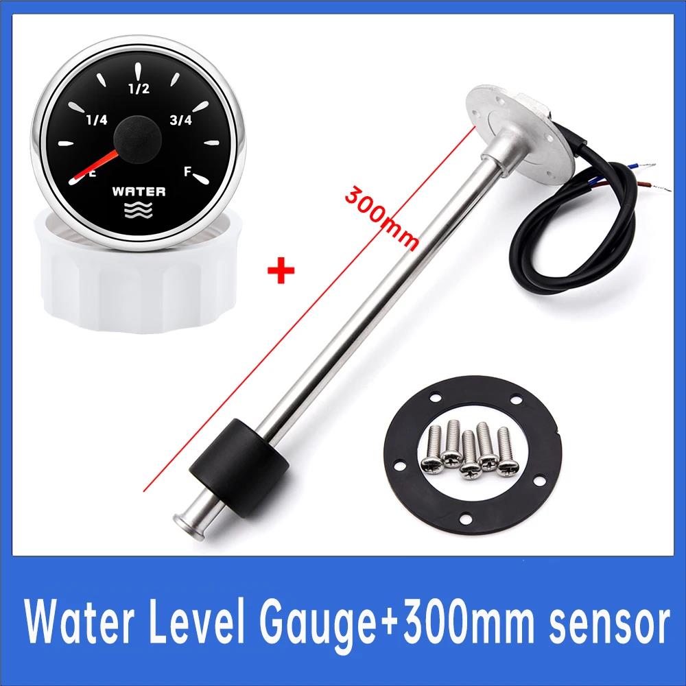 100mm-500mm Car Water Level Gauge Sensor+Water Level Indicator 7 Colors 0-190ohm Water Level Meter Digital Pointer Gauge