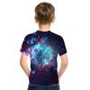 Letnia koszulka dziecięca kosmiczna gwiaździste niebo z nadrukiem 3d Harajuku Koszulka z krótkim rękawem