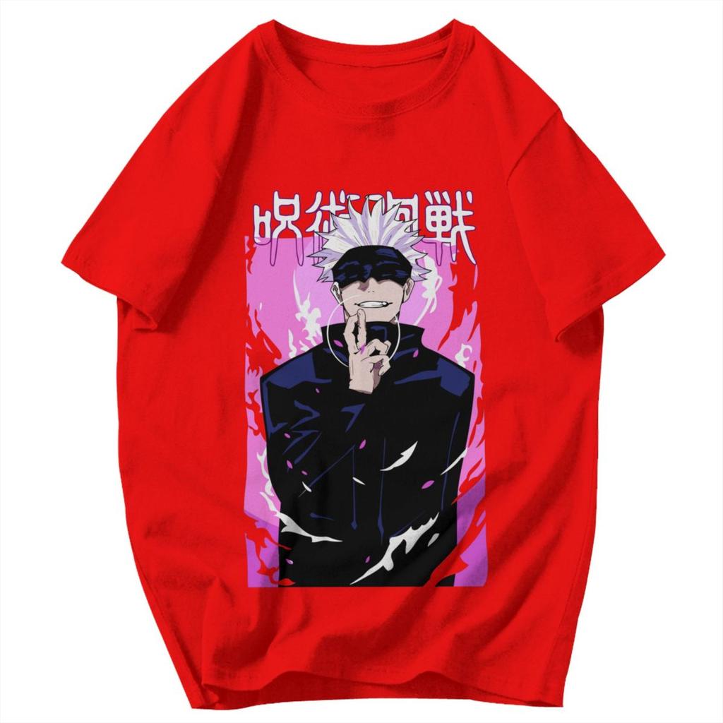 Men T Shirt Anime Jujutsu Kaisen Satoru Gojo Vintage Funny Gifts Y2K Graphic Anime Unisex Clothes T Shirts