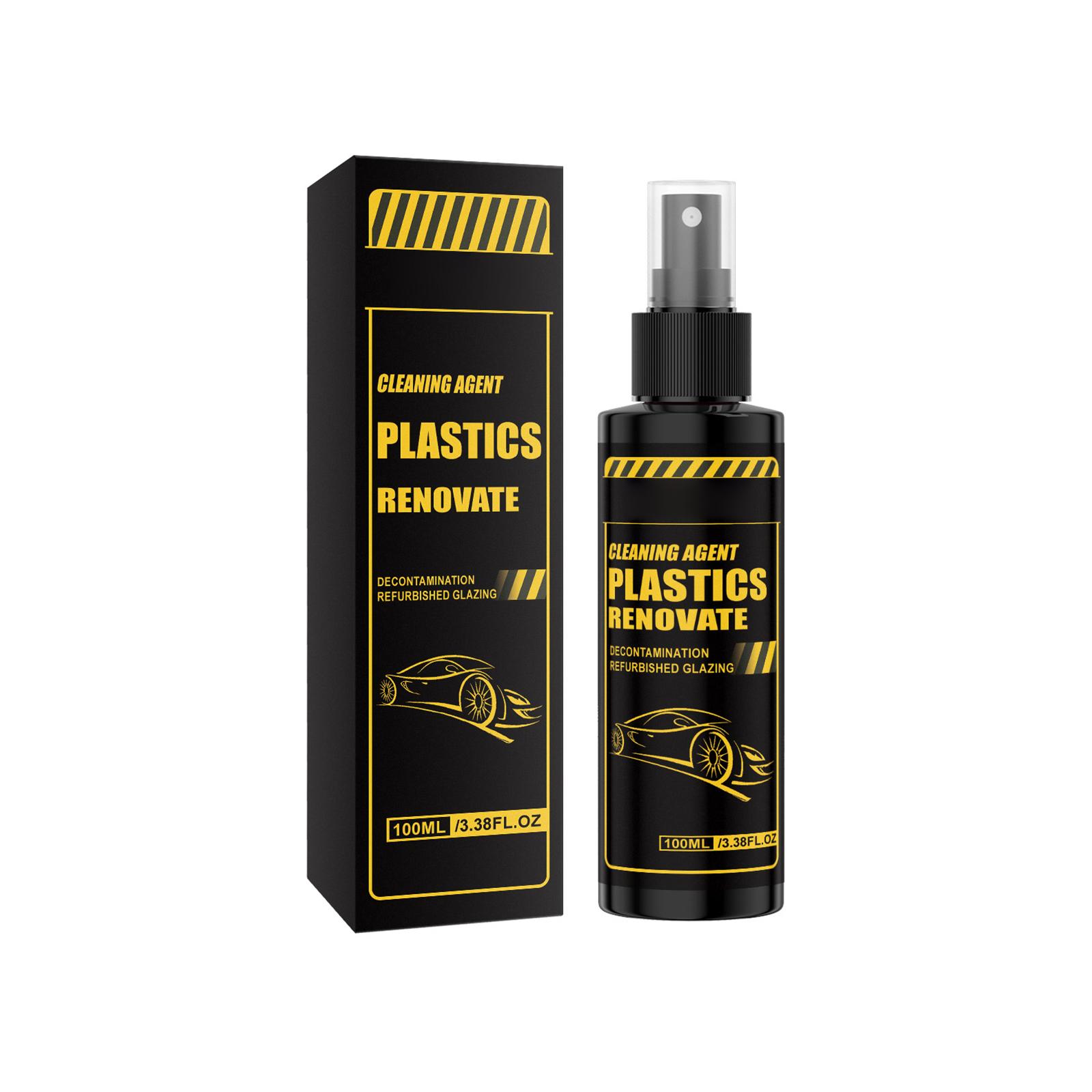 Plastic 100ml - for Faded Plastic Trim, , and Interior Parts Cars and Trucks One Size